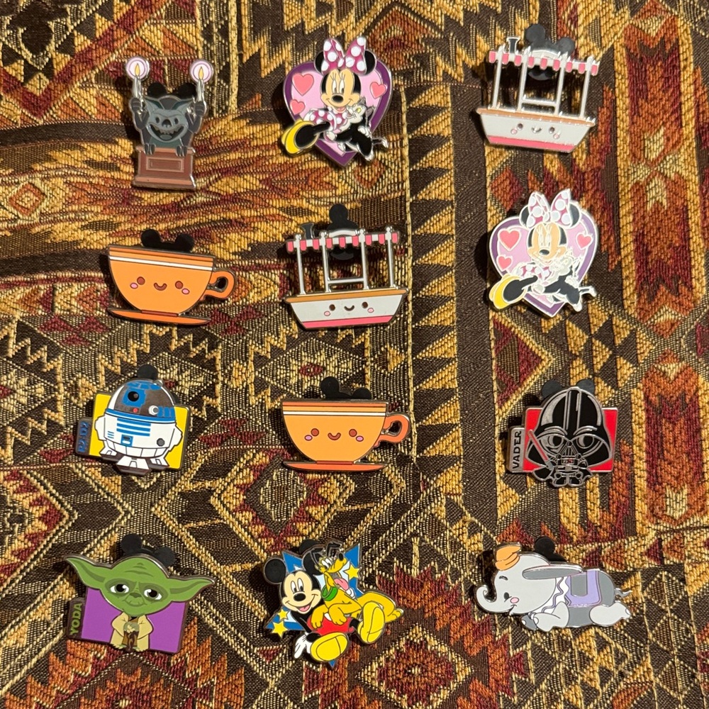 Disney Character Trading Pin Lot of 12